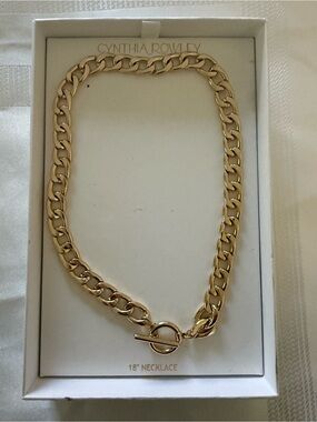Cynthia Rowley Gold Curb Chain Necklace